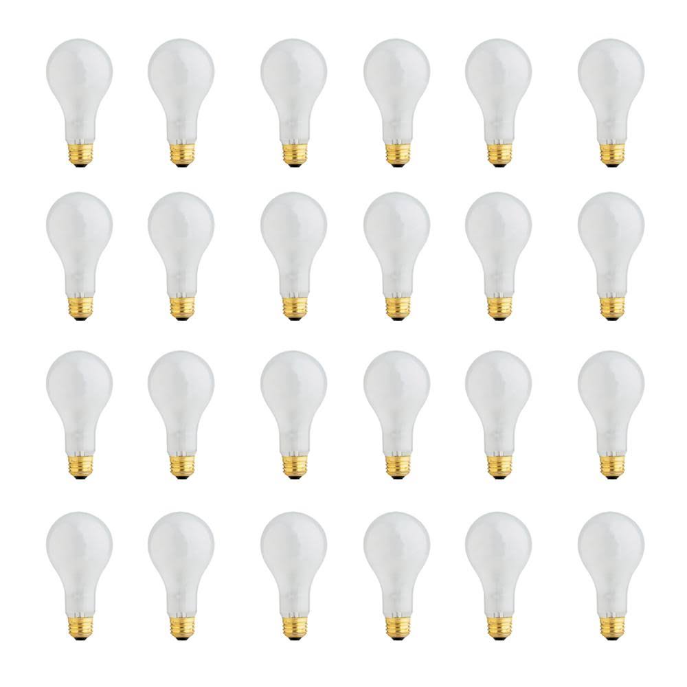 150-Watt Soft White Incandescent Light Bulb 24-Pack H93649