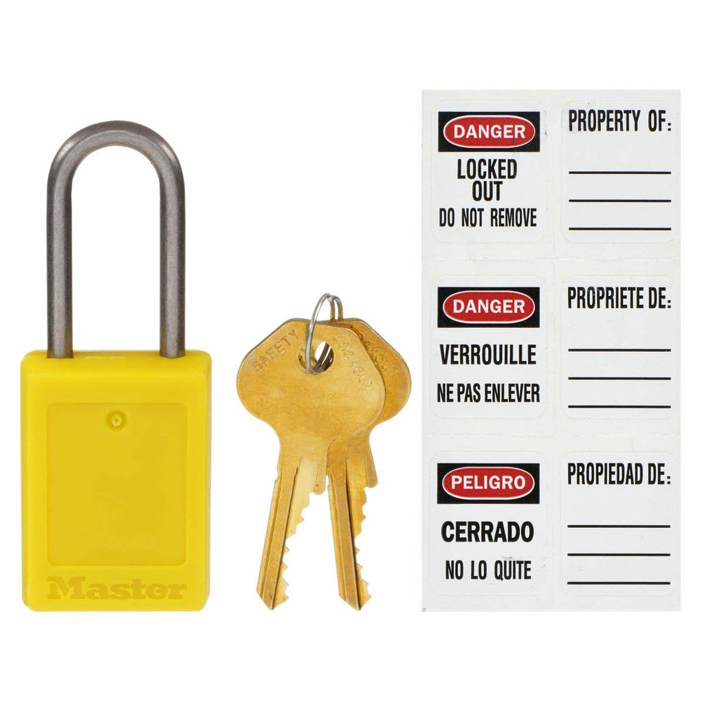 Yellow Lockout Padlock, PK6 J40115