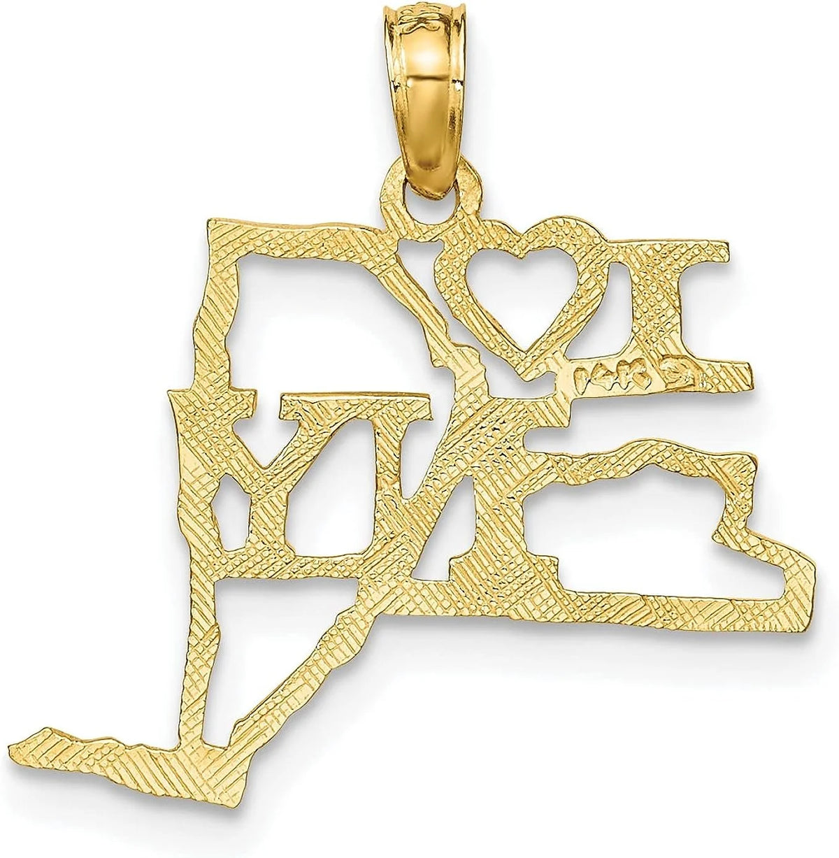 10K Yellow Gold New York State Pendant K683620
