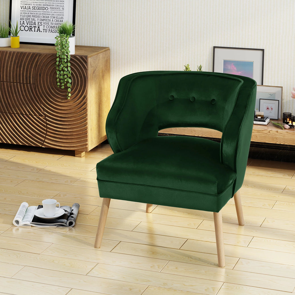 Mid Century Velvet Club Chair Z80800