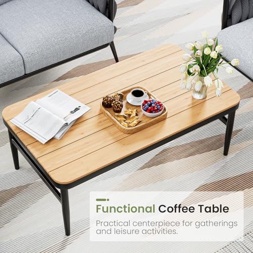 6-Piece Outdoor Patio Furniture Set with Coffee Table C8621