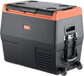 Portable Fridge Freezer, 12 Volt Refrigerator, Electric Cooler with Wheels F736