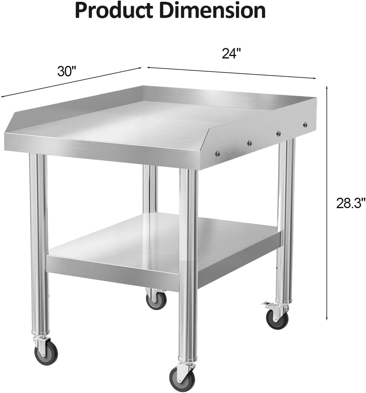 Stainless Steel Equipment Stand with Wheels X6875