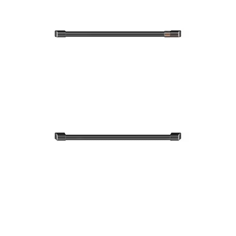 Double Wall Oven Handles in Brushed Black Z6118