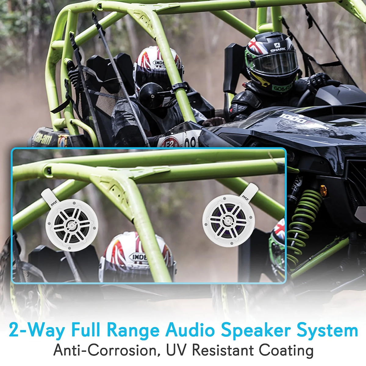 4-inch Waterproof Marine Wakeboard Tower Speakers B175