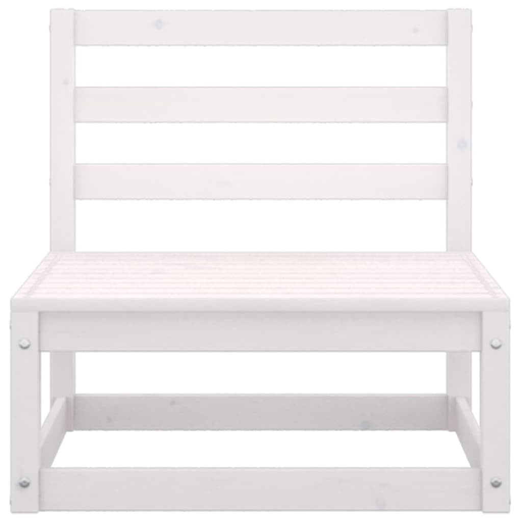 Patio Sofa Set with Anthracite Cushions White Pinewood Outdoor Furniture D85592