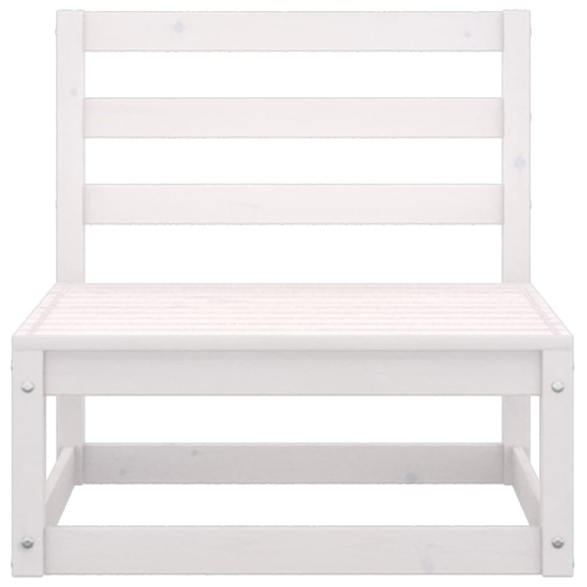 Patio Sofa Set with Anthracite Cushions White Pinewood Outdoor Furniture D85592