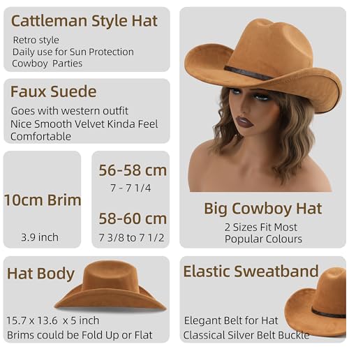 Wide Brim Cowboy Hat S9801