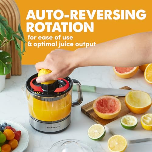 BPA-Free Electric Citrus Juicer 24oz Black/Stainless Steel B71532