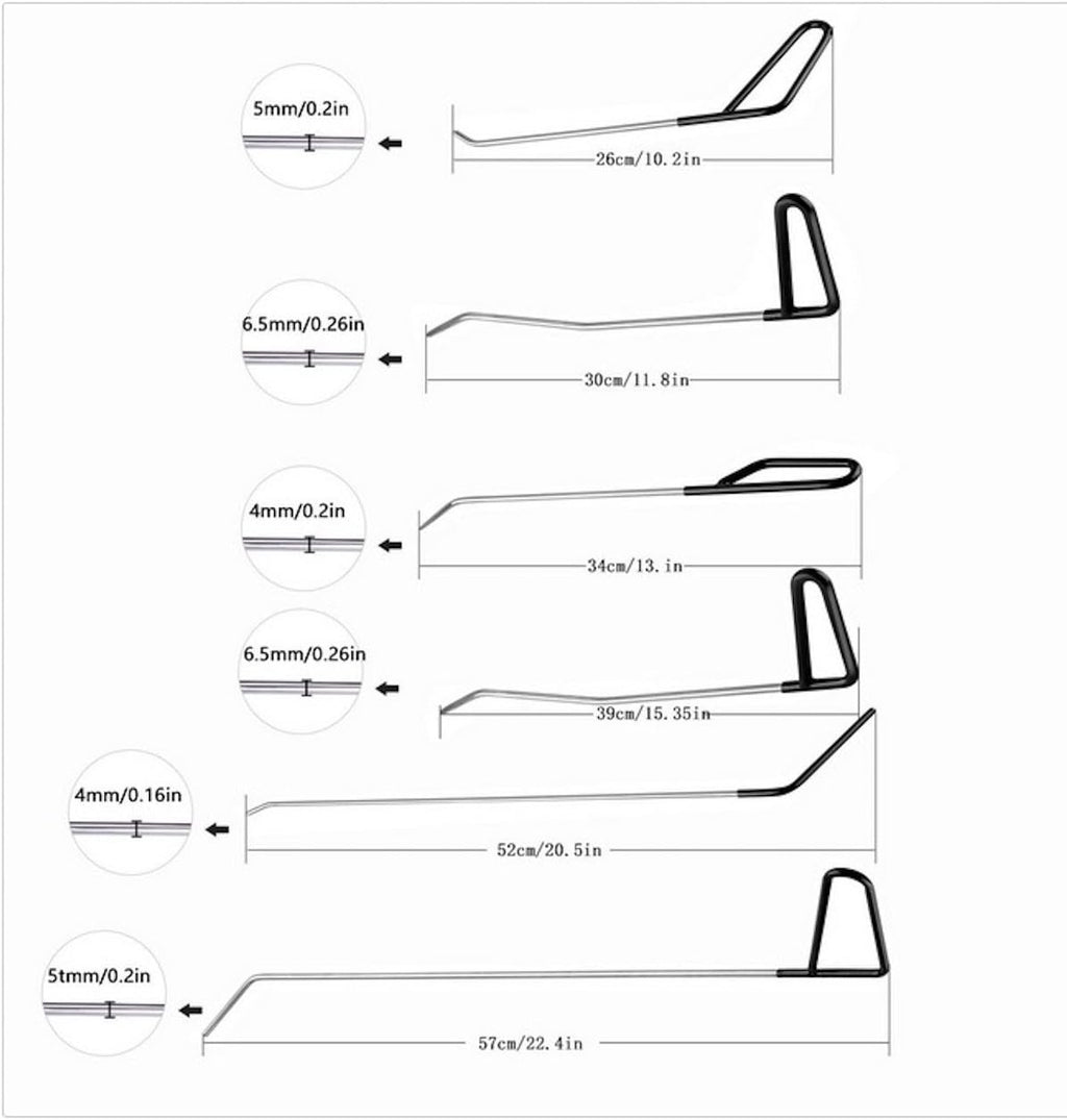 Paintless Dent Repair Kit with Slide Hammer V18276