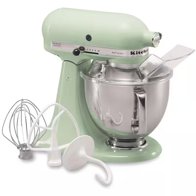 5 Qt. 10-Speed Pistachio Green Stand Mixer with Attachments L982