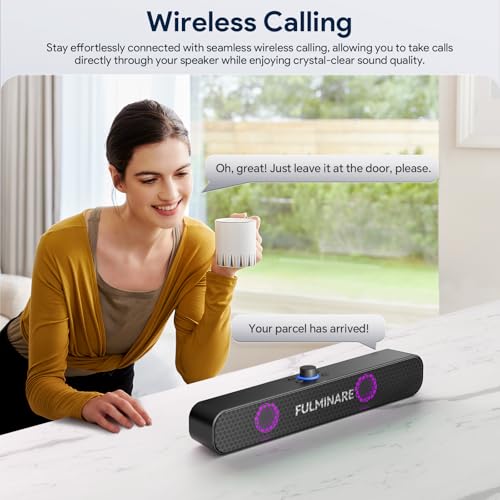 Bluetooth Speaker with 26W HD Sound, Portable Speaker Up to 30H Playtime, AUX&TF-Card&USB Input, LED Lights, Speakers Bluetooth 5.3 Wireless, (Black) Y2422