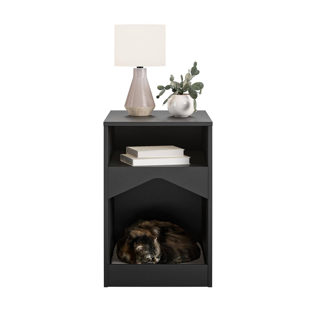 Black Cat House End Table W9881