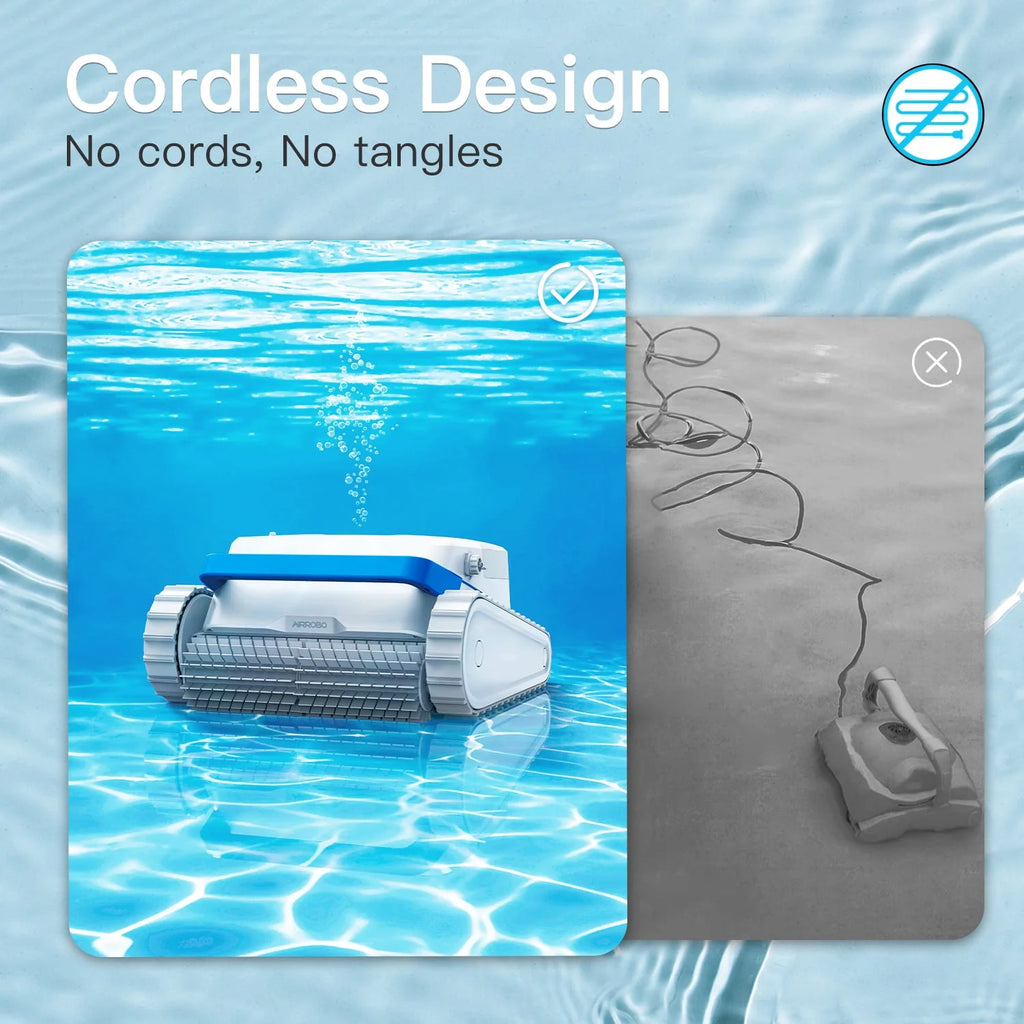 Cordless Robotic Pool Cleaner with Wall Climbing G630