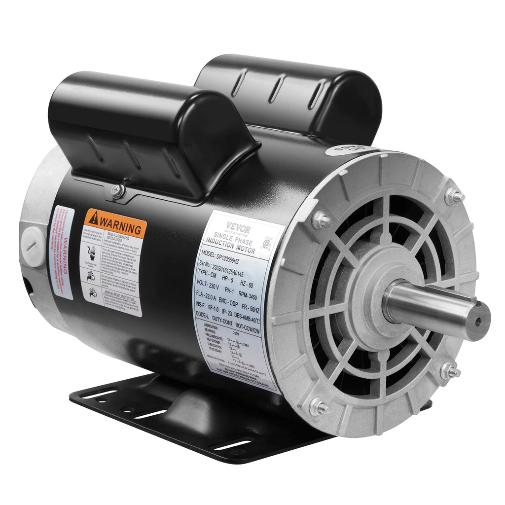 5HP 230V 22 Amps 3450RPM Air Compressor Electric Motor U901