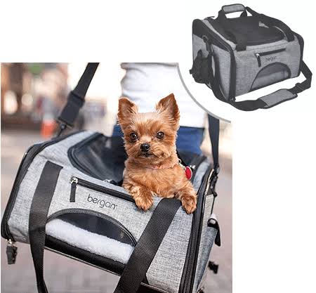 Heather Gray Pet Carrier 15.75 inch x 12 inch x 10.5 inch J967