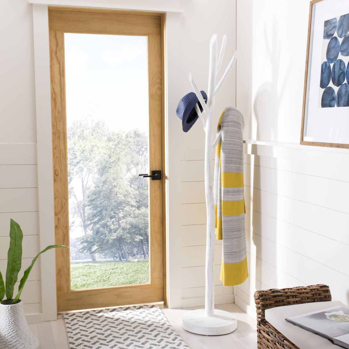 White Tree Branch Coat and Hat Rack S1477