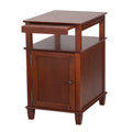 Mahogany Recliner Table with Slide-Out Shelf P382837