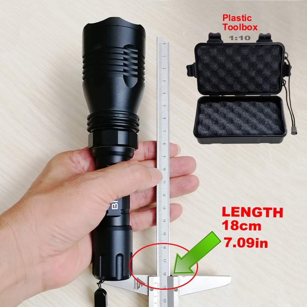 Red Green Hunting Flashlight with Pressure Switch, Pack of 2 Y4792
