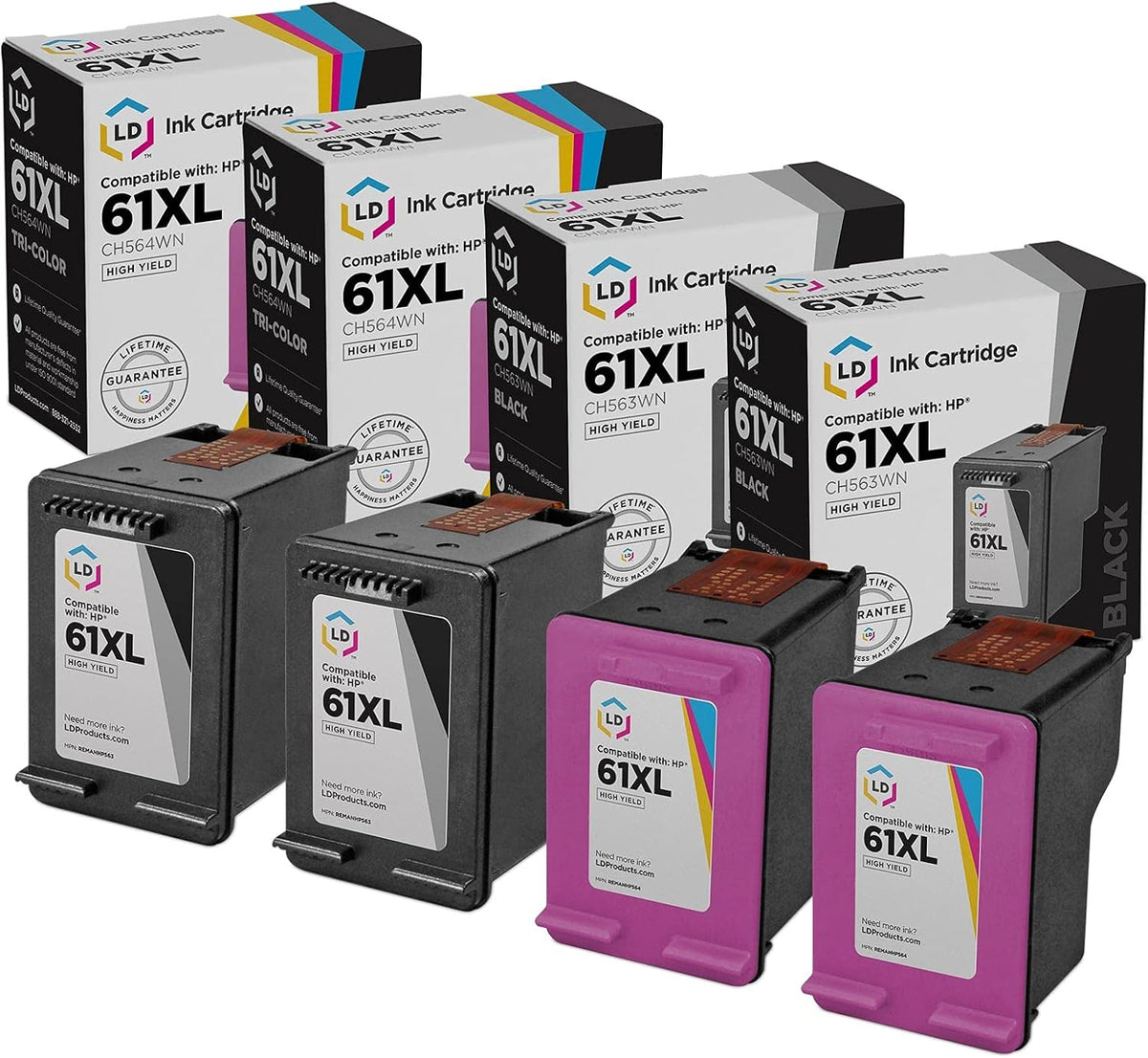 Ink Cartridge 4-Pack (2 Black, 2 Color) O233441