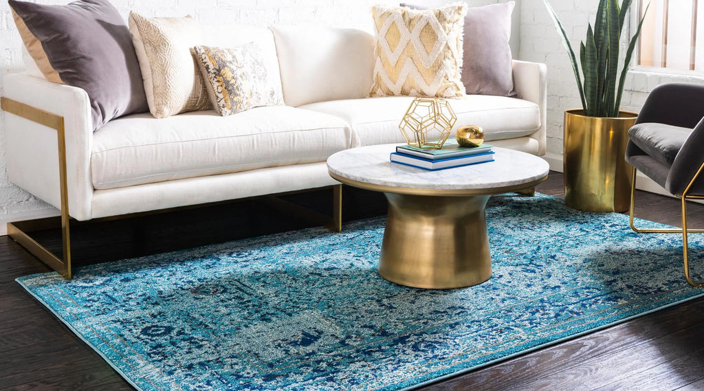 Light Blue 2' x 3' Medium-Pile Rug V779392