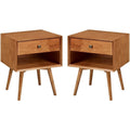 2-Piece Solid Pine Wood Nightstand K736426