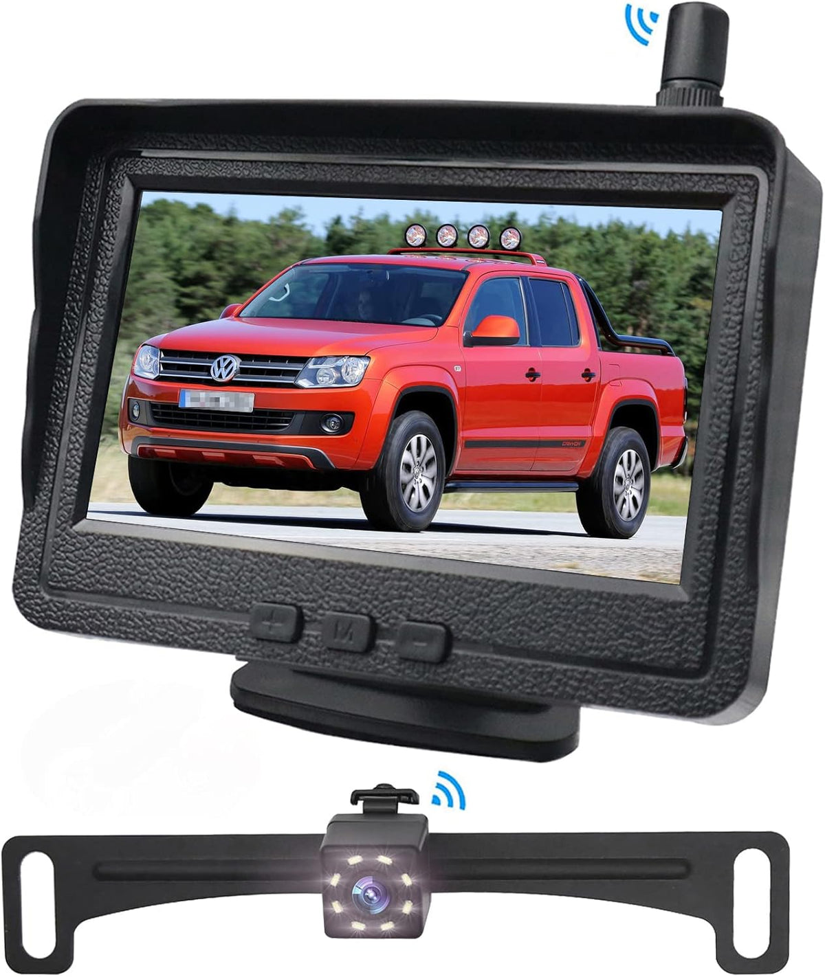 Wireless Backup Camera with 4.3 Inch Monitor, 170° Rear View Camera, Pack of 2 B850