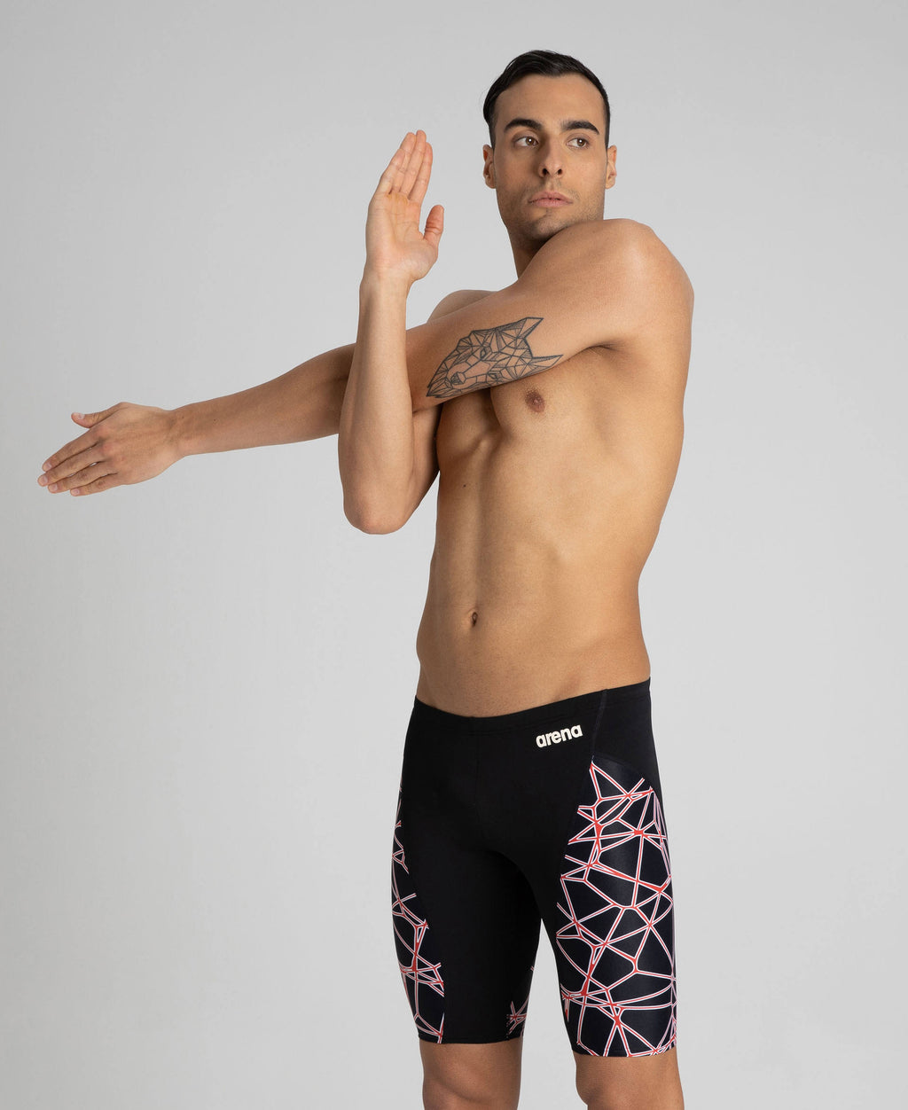 Navy/Neon Blue Jammer Swimsuit V183295