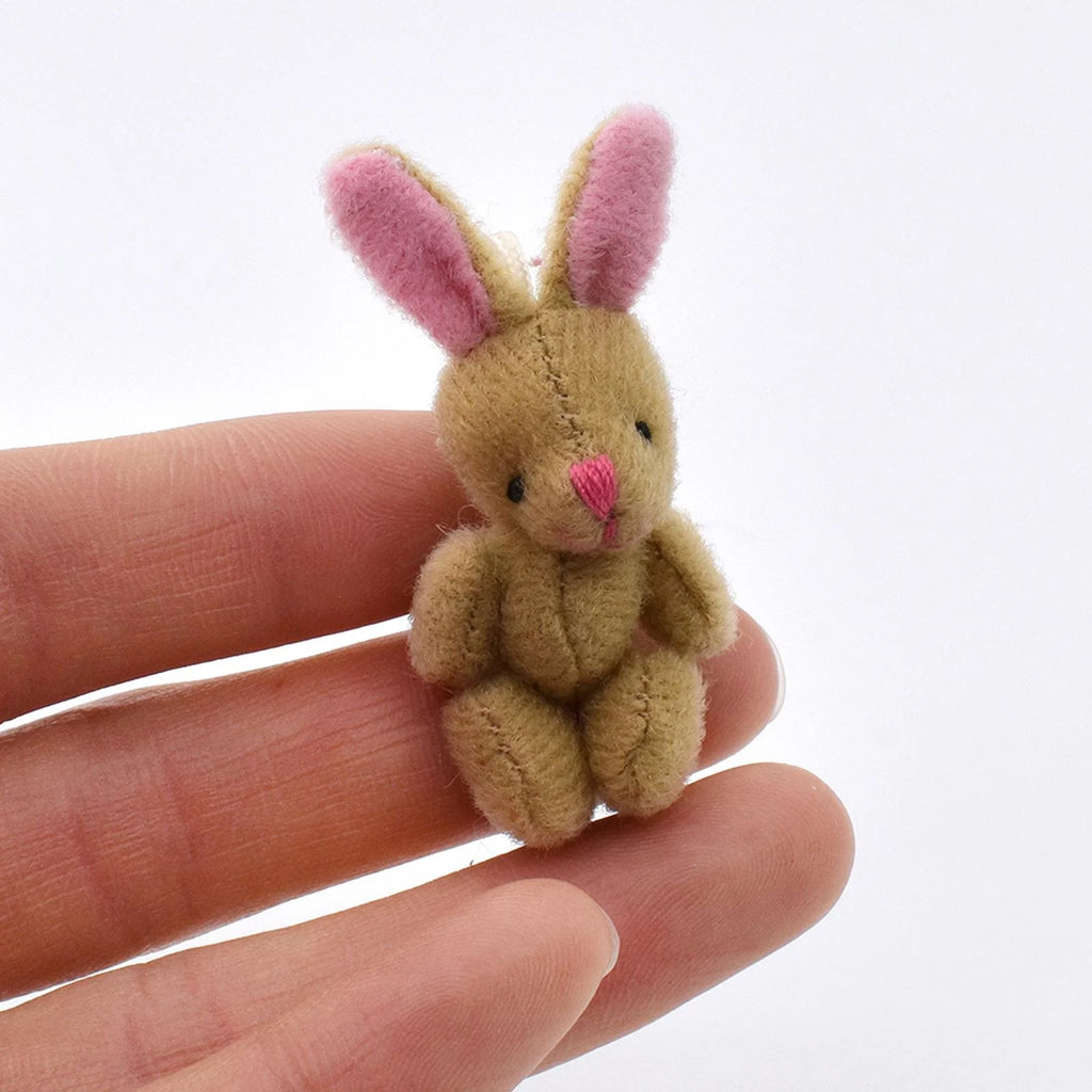 Mini Joint Bear/Rabbit Plush Dollhouse Decor Stuffed Toys K2982