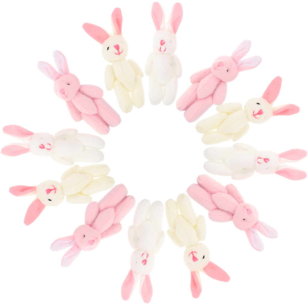 45 Pcs Mini Rabbit Plush Toy Car Accessories F546071