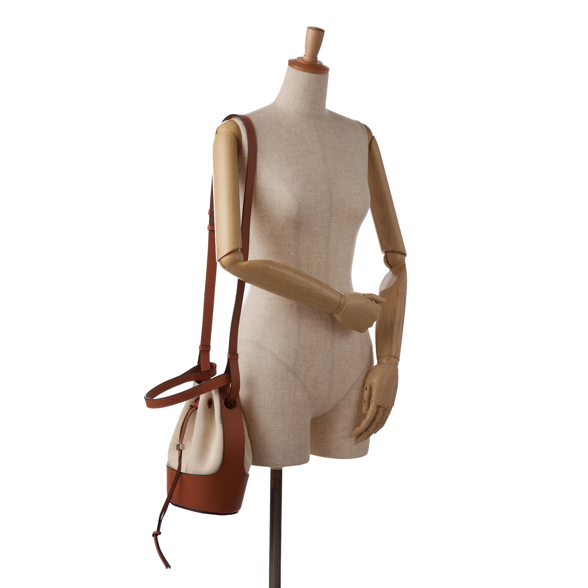 Brown Canvas Bucket Bag T76300