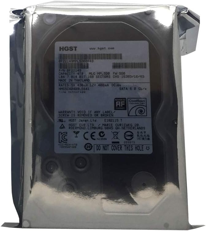 4TB 64MB Cache SATA 6.0Gb/s 3.5in Internal Hard Drive K479