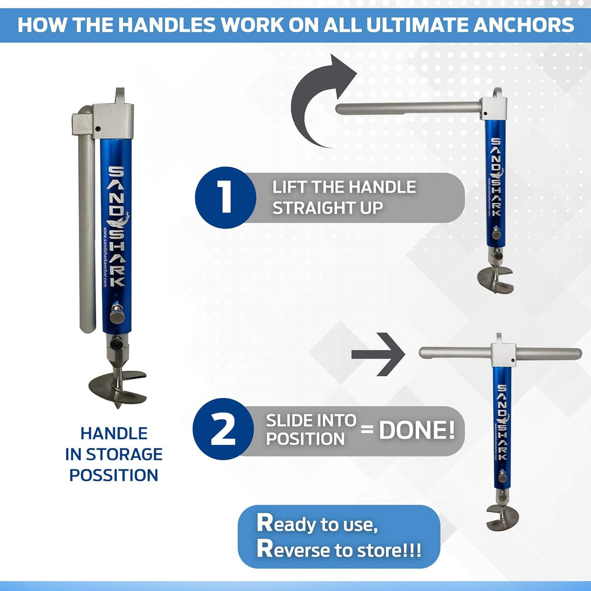 XL Boat Sand Anchor with Case U334