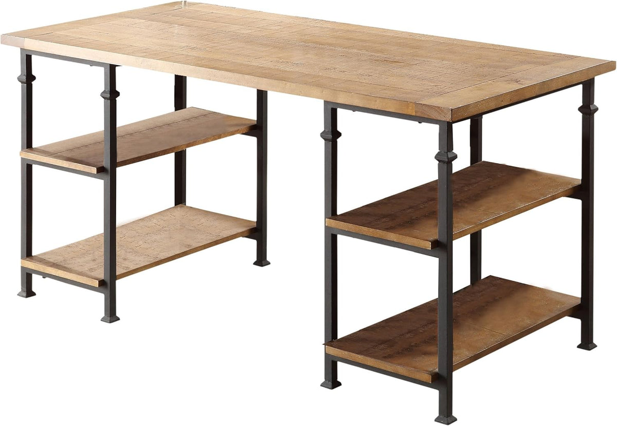 4-Tier Bookcase, Rustic Brown C87890