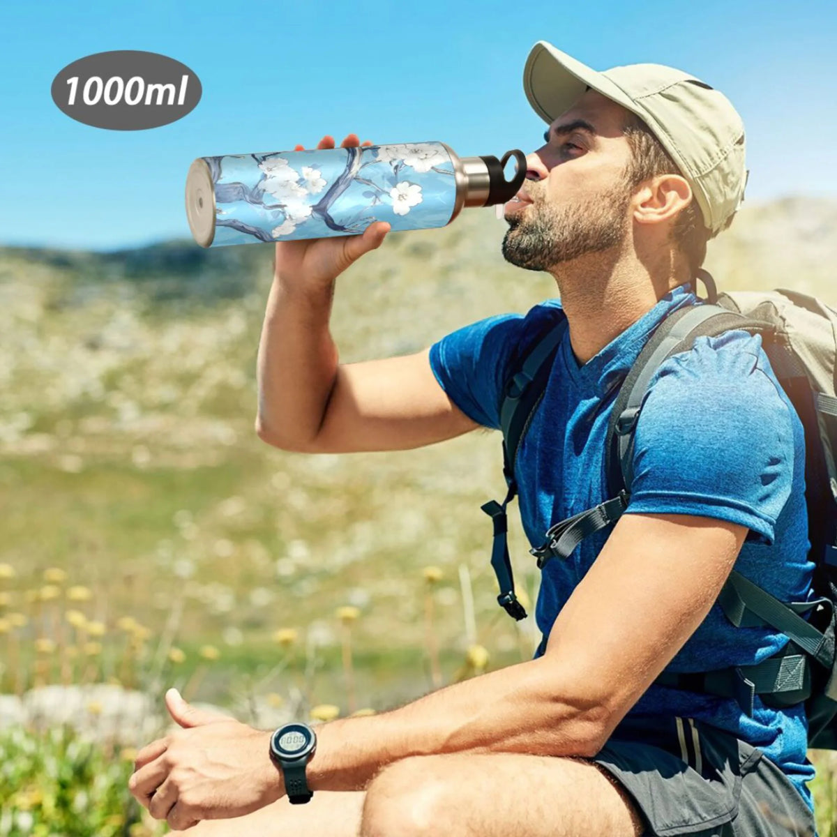 Insulated Stainless Steel Water Bottle with Straw Lid 20 oz U806