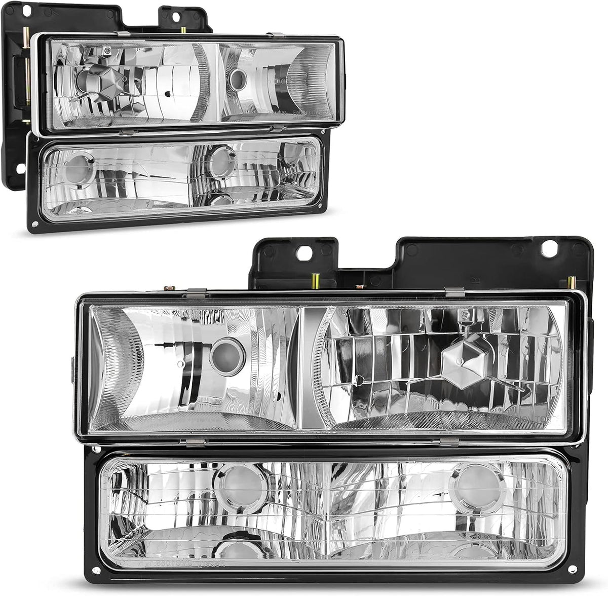 Headlight Assembly with Bumper Lights Pack of 2 W6987