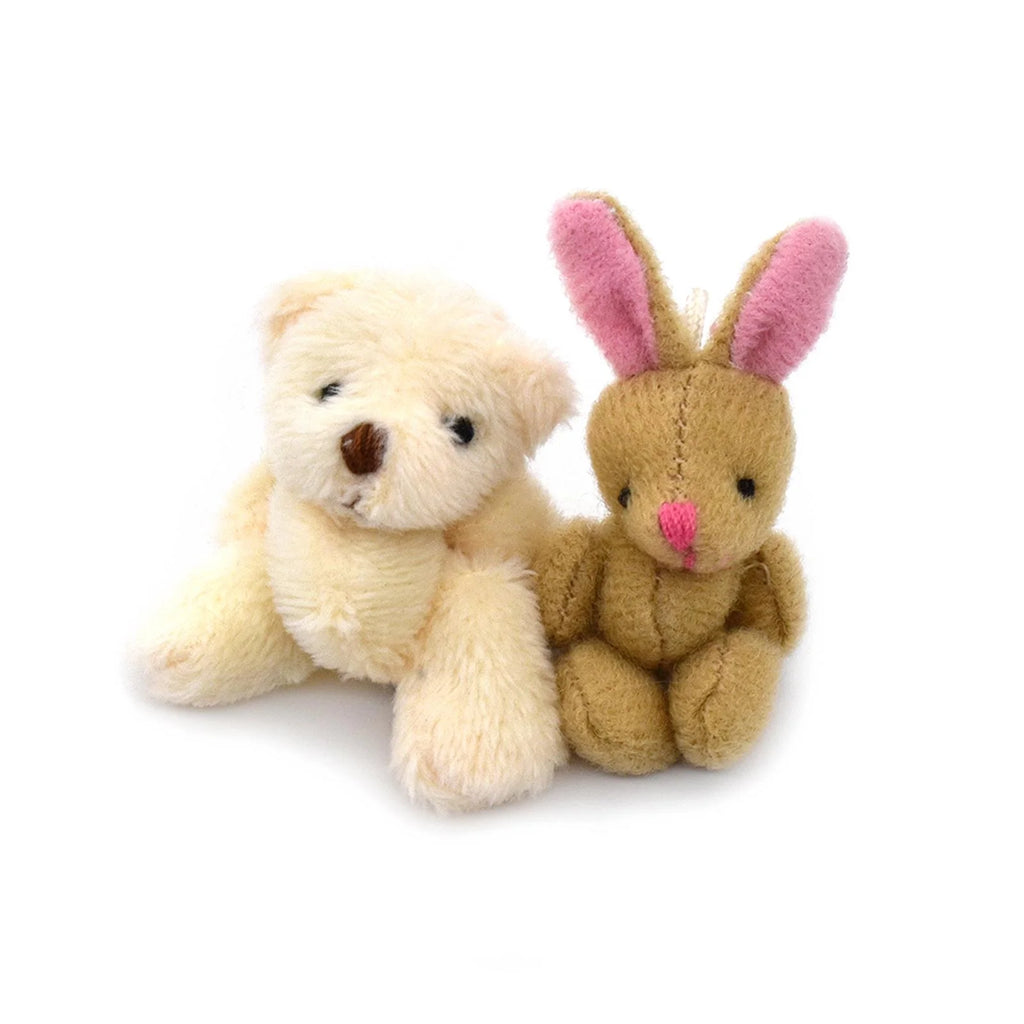 Mini Joint Bear/Rabbit Plush Dollhouse Decor Stuffed Toys K2982