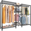 Black Freestanding Wire Garment Rack M491078