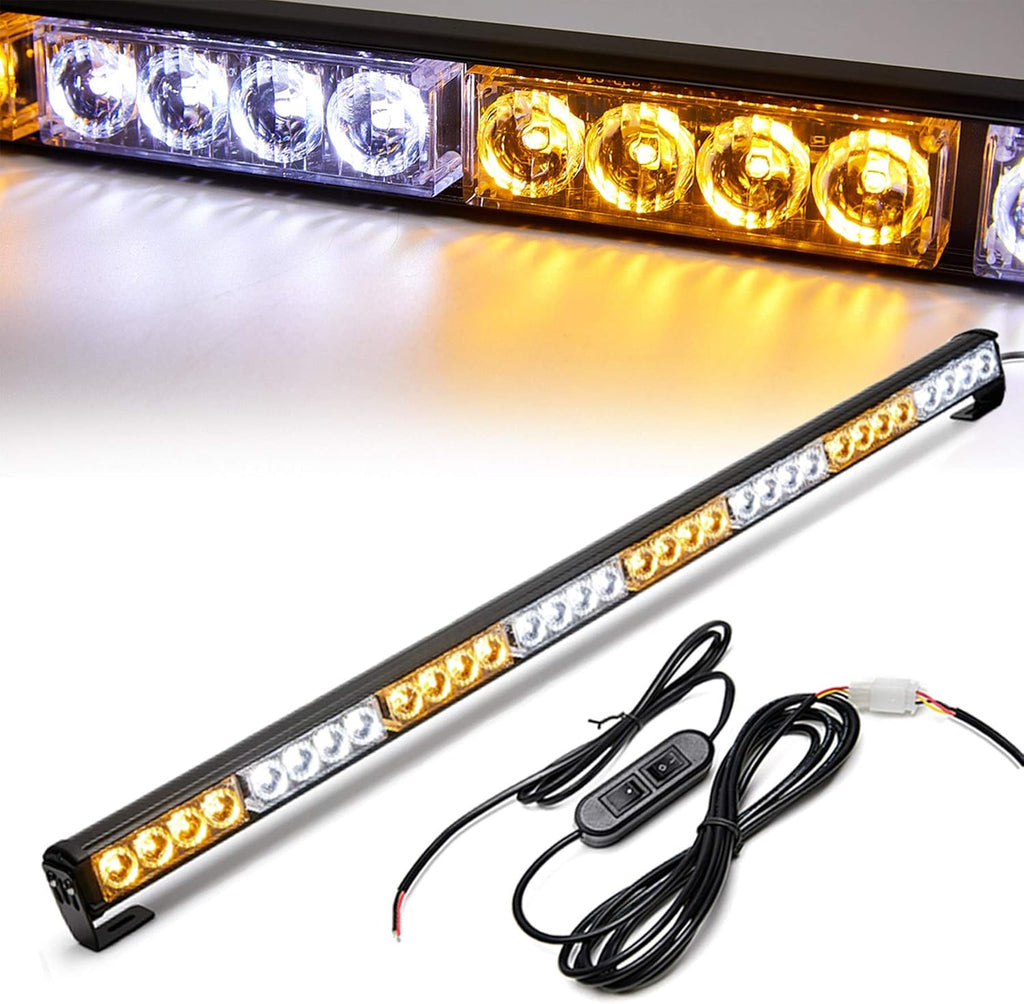 Red/Blue 35.5 Inch 32 Led Waterproof Strobe Light Bar Pack of 2 I558281