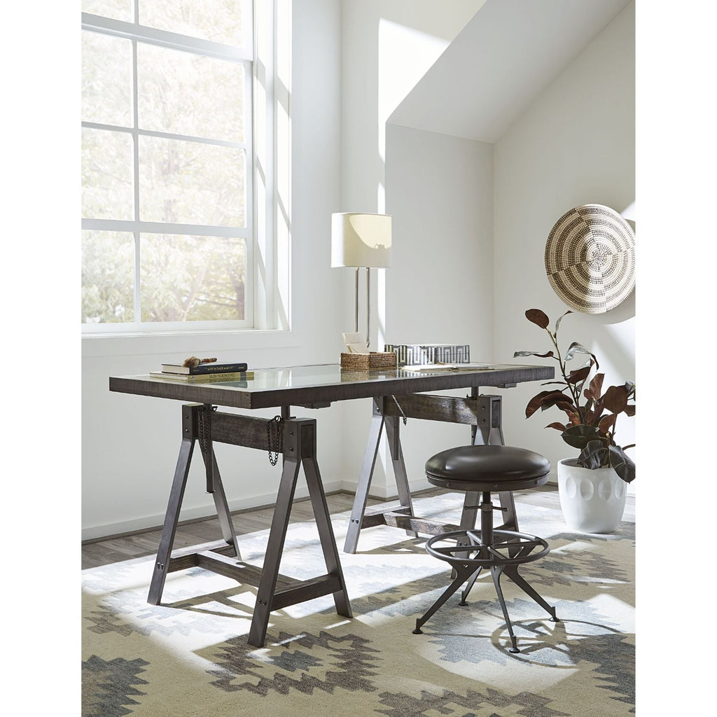 Charcoal Brown Desk Stool I6449