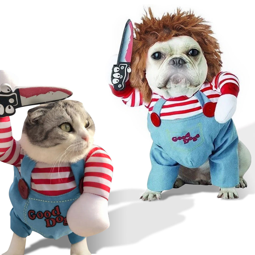 Dog Scary Transformation Costume with Wig T51514