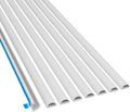 White Cord Cover Kit, Half Round Cable Raceway, Self-Adhesive Cord Hider, 40' Pack of 2 Z99814