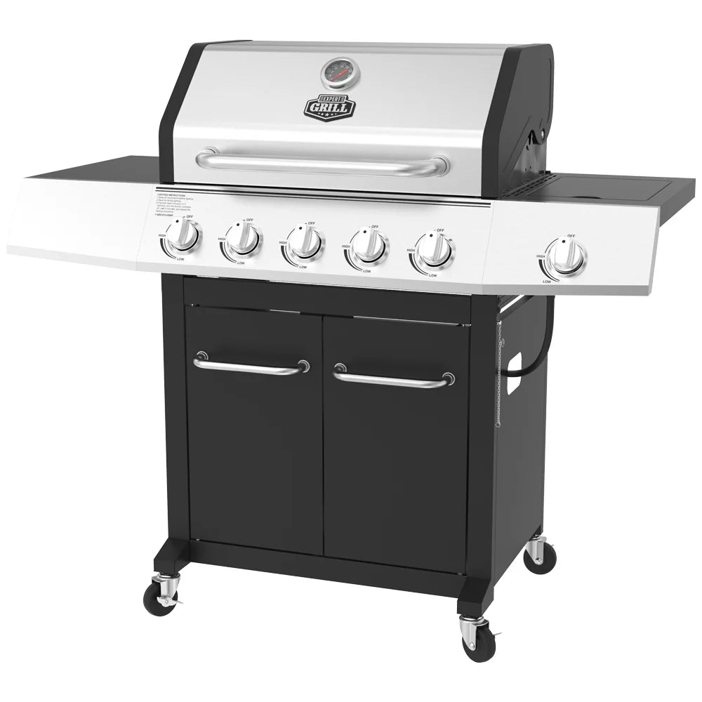5-Burner Propane Gas Grill with Side Burner Q61844
