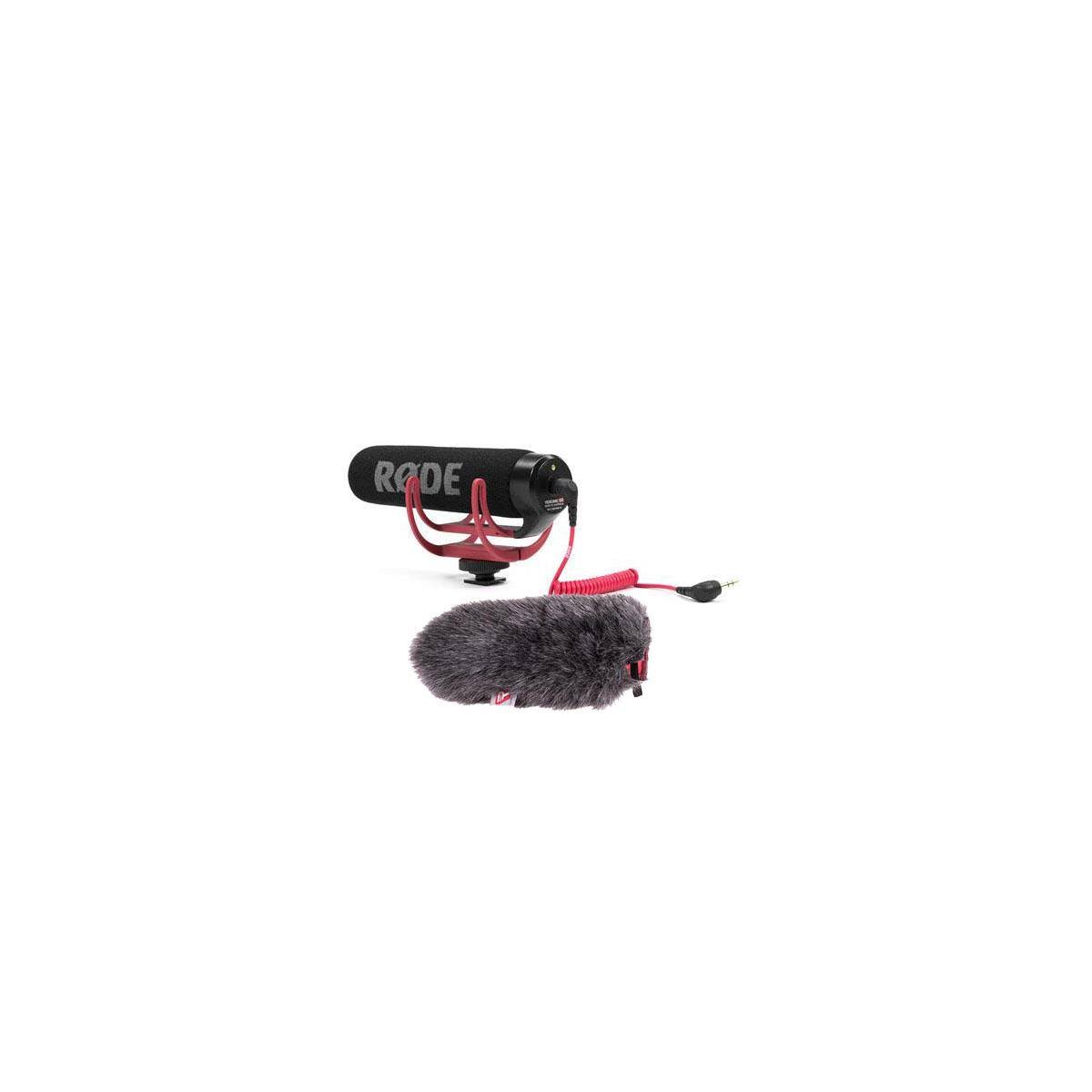 Rode VideoMic Go Wind with Lightweight On-Camera Microphone and Rycote Mini Windjammer L508688