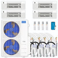 45,000 BTU 4 Zone Ceiling Cassette Ductless Air Conditioner and Heat Pump N778
