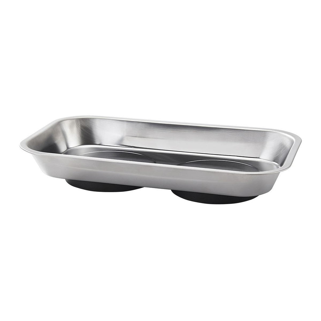 9-1/2 in. x 5-1/2 in. Magnetic Stainless Steel Parts Tray Y90411