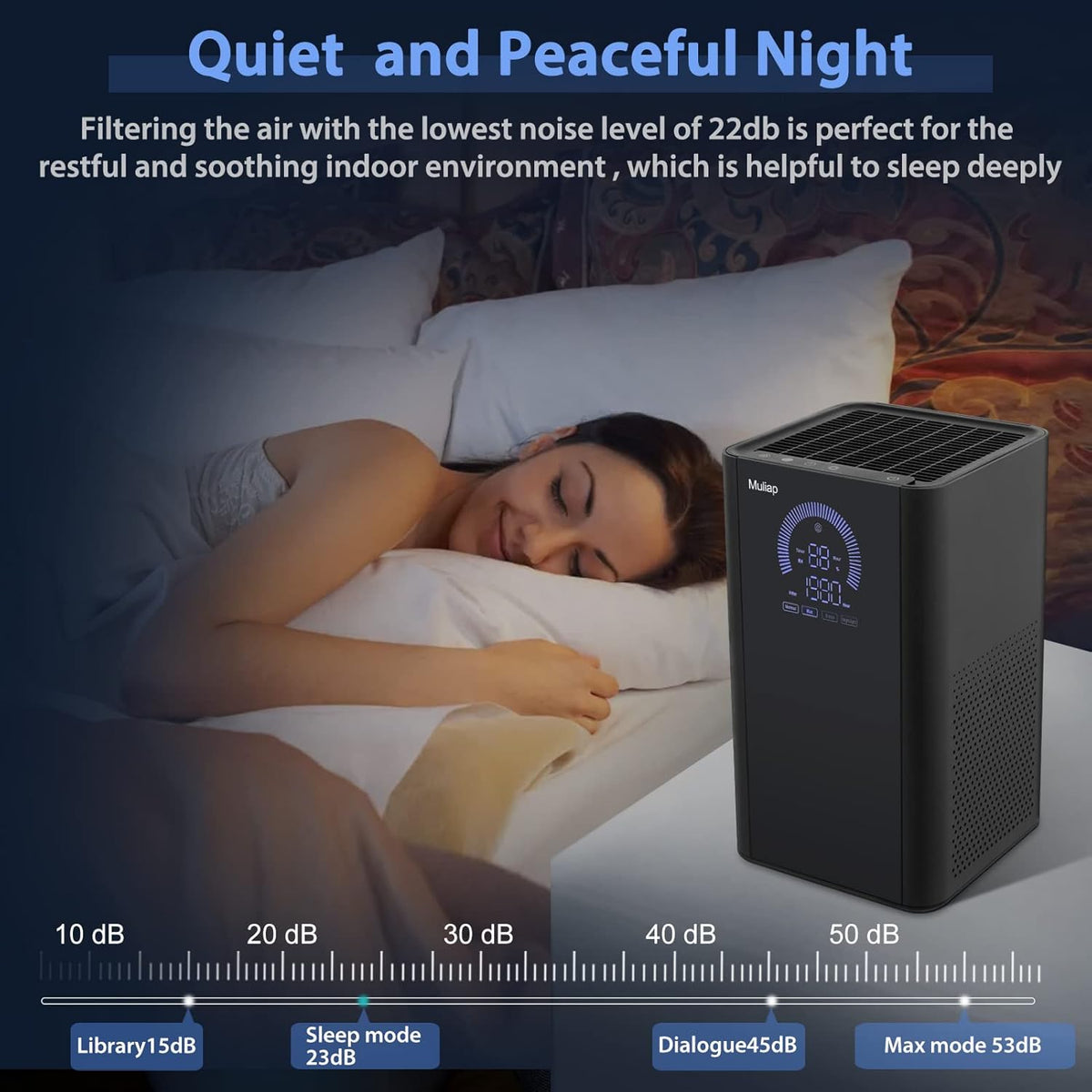 Black H13 True HEPA Air Purifier K618