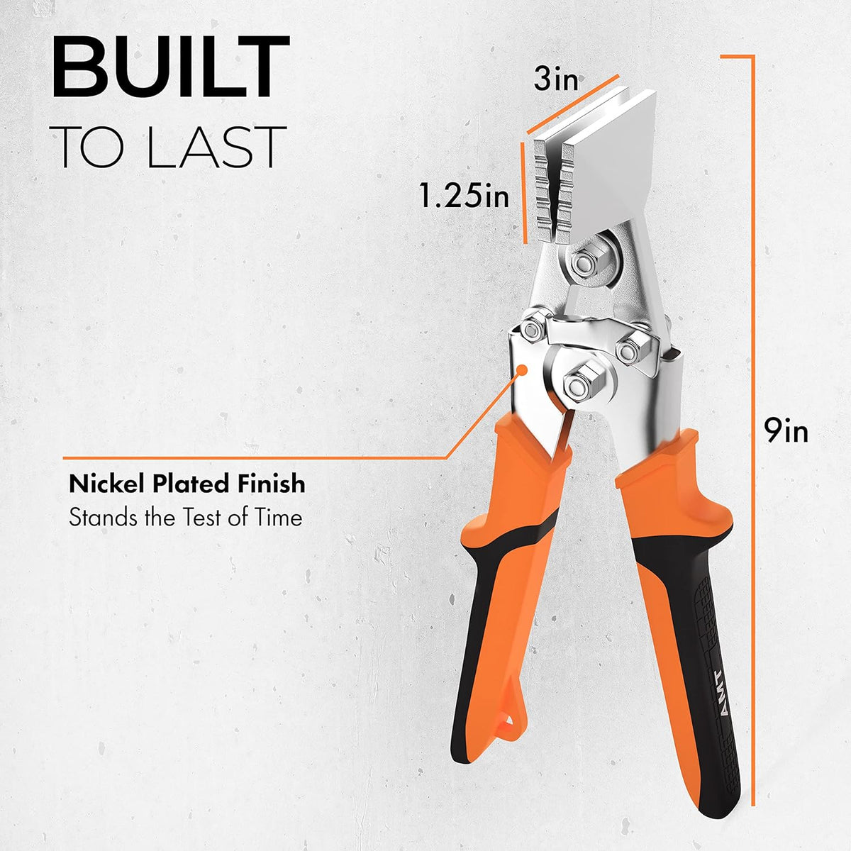 3 Inch Sheet Metal Hand Seamer with 1/4 Depth Markings D94594