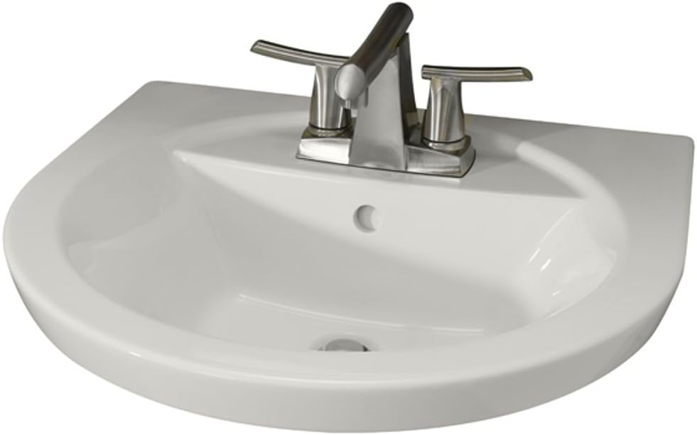 White 4-Inch Faucet Holes X242
