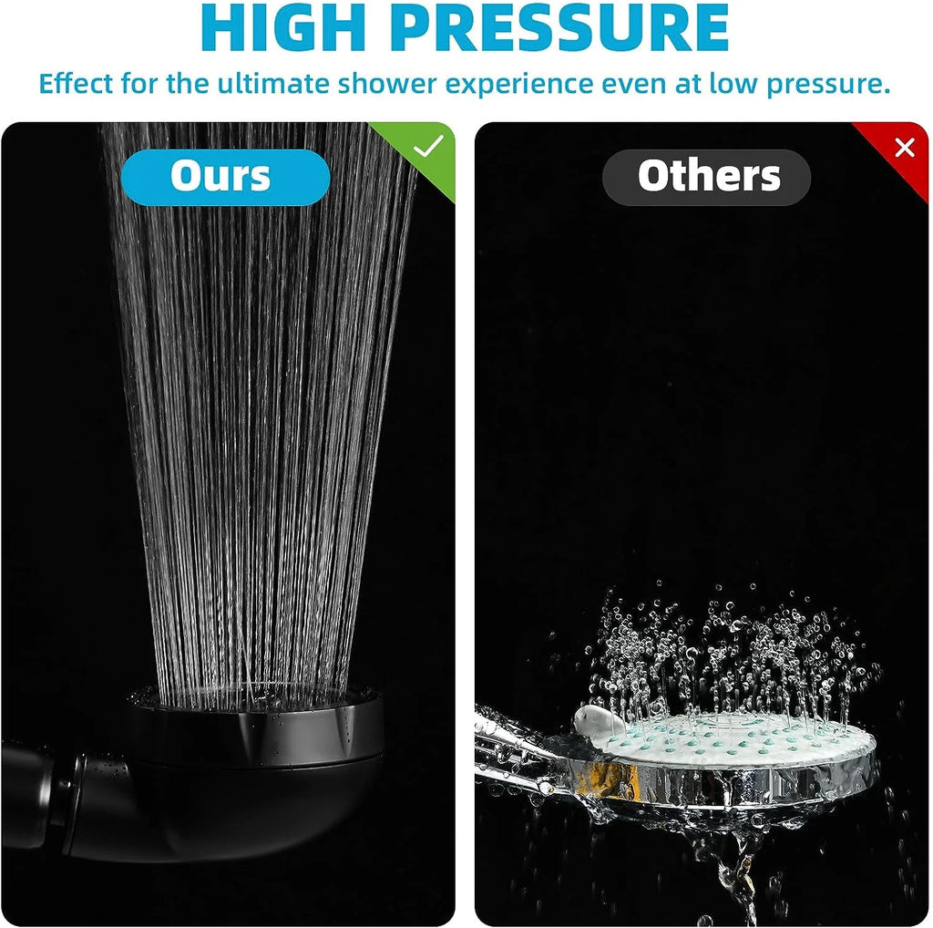 High Pressure 3-Settings Handheld Showerhead (Chrome) Q67393
